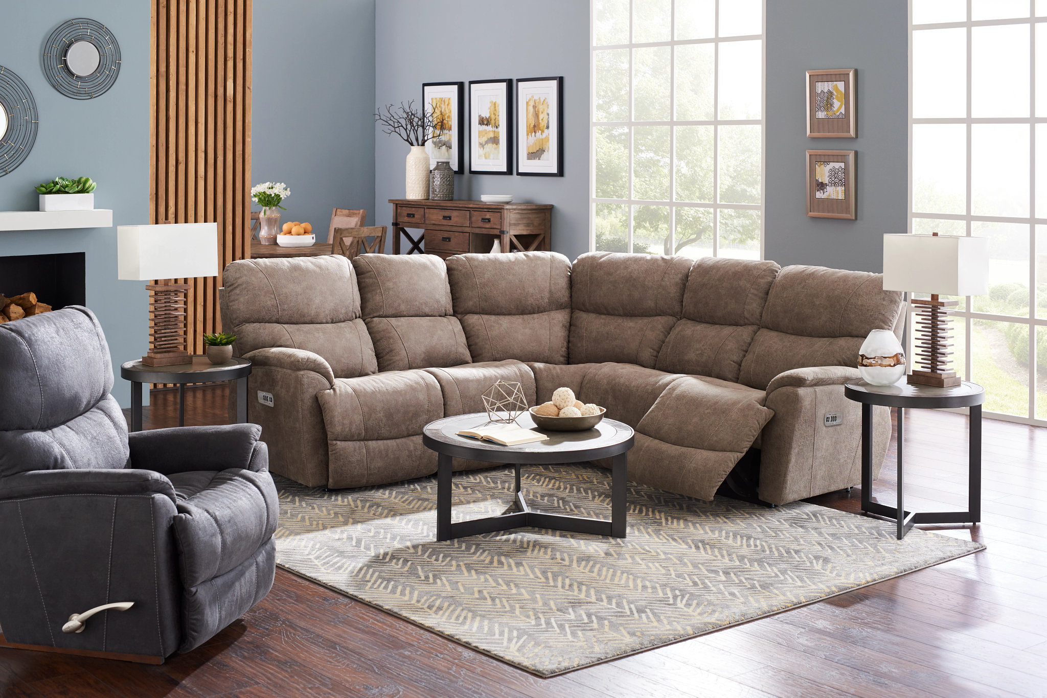 La-Z-Boy Trouper Power Sectional | Wayfair
